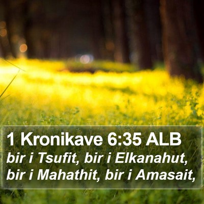 1 Kronikave 6:35 ALB Bible Verse Image