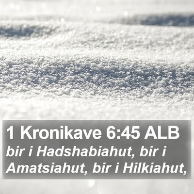 1 Kronikave 6:45 ALB Bible Verse Image