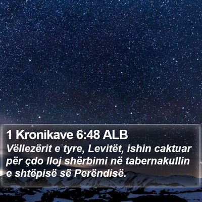 1 Kronikave 6:48 ALB Bible Verse Image