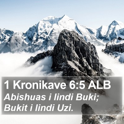 1 Kronikave 6:5 ALB Bible Verse Image