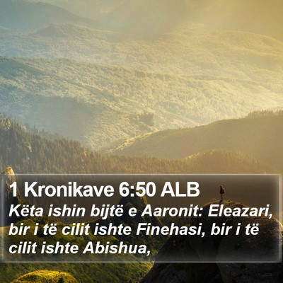 1 Kronikave 6:50 ALB Bible Verse Image