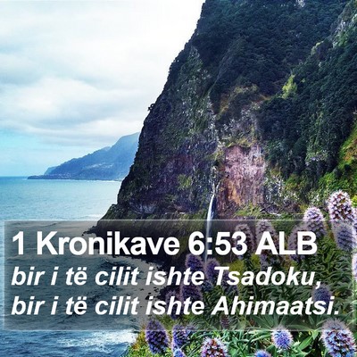 1 Kronikave 6:53 ALB Bible Verse Image