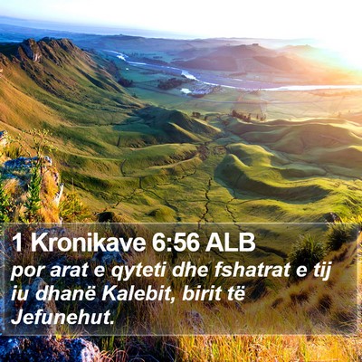 1 Kronikave 6:56 ALB Bible Verse Image
