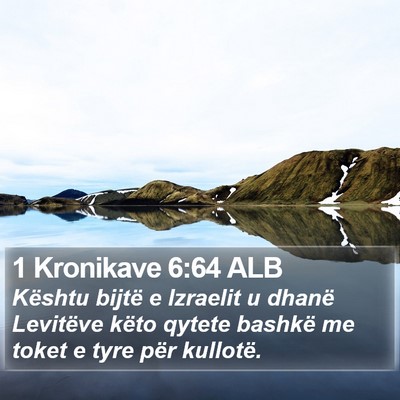 1 Kronikave 6:64 ALB Bible Verse Image