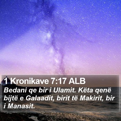 1 Kronikave 7:17 ALB Bible Verse Image