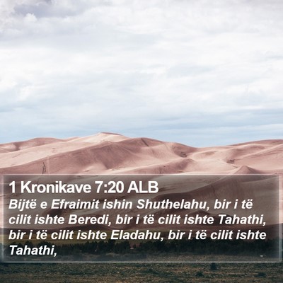 1 Kronikave 7:20 ALB Bible Verse Image