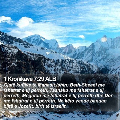 1 Kronikave 7:29 ALB Bible Verse Image
