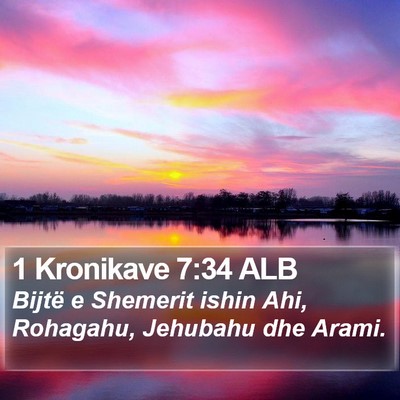 1 Kronikave 7:34 ALB Bible Verse Image