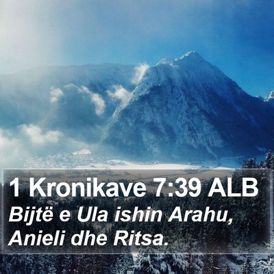 1 Kronikave 7:39 ALB Bible Verse Image