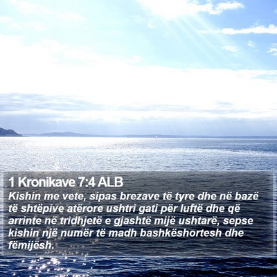 1 Kronikave 7:4 ALB Bible Verse Image