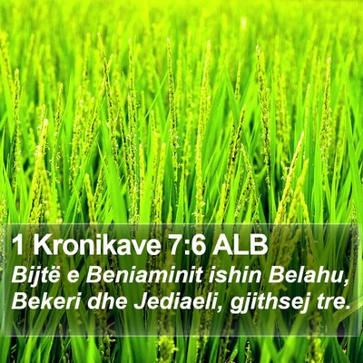 1 Kronikave 7:6 ALB Bible Verse Image