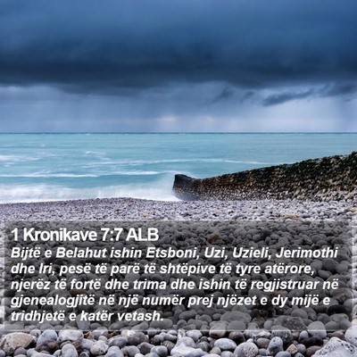 1 Kronikave 7:7 ALB Bible Verse Image