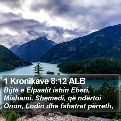 1 Kronikave 8:12 ALB Bible Verse Image