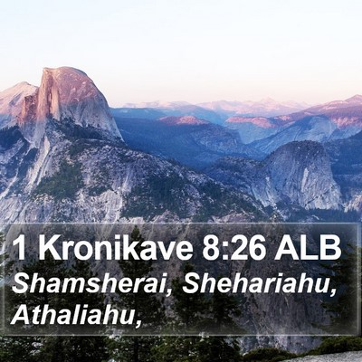 1 Kronikave 8:26 ALB Bible Verse Image