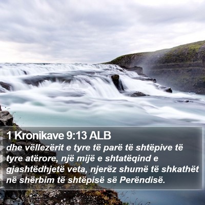 1 Kronikave 9:13 ALB Bible Verse Image