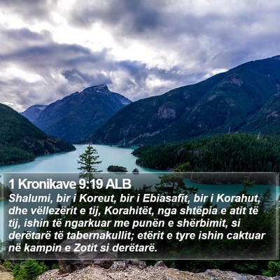 1 Kronikave 9:19 ALB Bible Verse Image