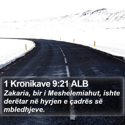 1 Kronikave 9:21 ALB Bible Verse Image