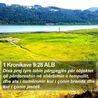 1 Kronikave 9:28 ALB Bible Verse Image