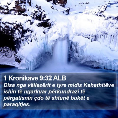 1 Kronikave 9:32 ALB Bible Verse Image