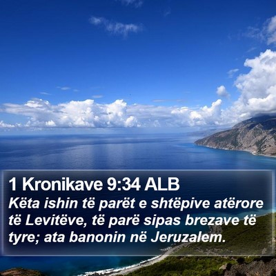1 Kronikave 9:34 ALB Bible Verse Image