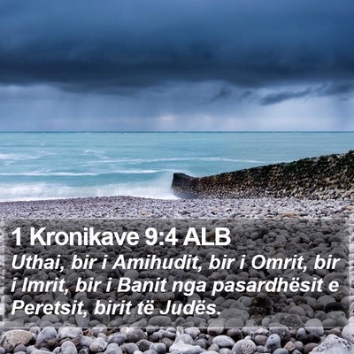 1 Kronikave 9:4 ALB Bible Verse Image