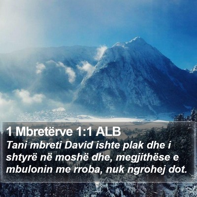 1 Mbretërve 1:1 ALB Bible Verse Image