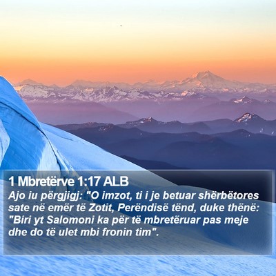 1 Mbretërve 1:17 ALB Bible Verse Image
