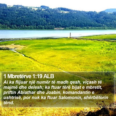 1 Mbretërve 1:19 ALB Bible Verse Image