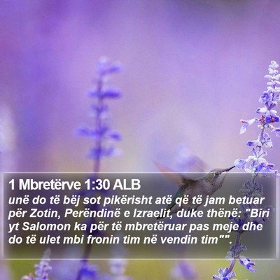 1 Mbretërve 1:30 ALB Bible Verse Image