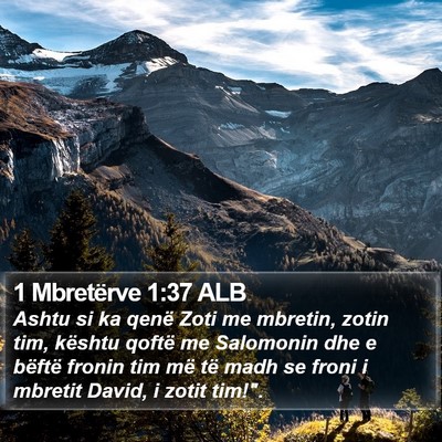 1 Mbretërve 1:37 ALB Bible Verse Image