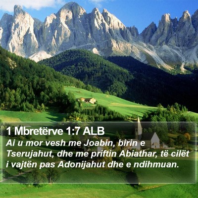 1 Mbretërve 1:7 ALB Bible Verse Image