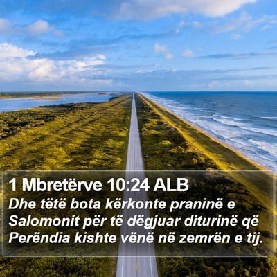 1 Mbretërve 10:24 ALB Bible Verse Image