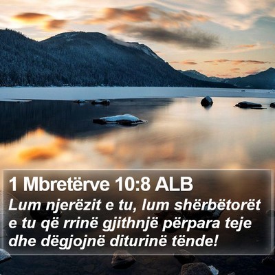 1 Mbretërve 10:8 ALB Bible Verse Image