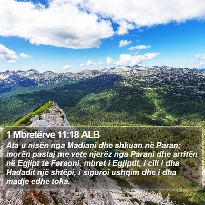 1 Mbretërve 11:18 ALB Bible Verse Image