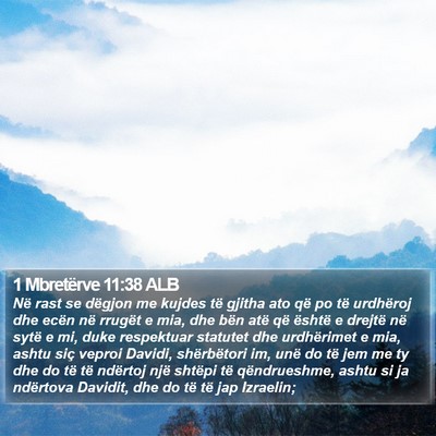1 Mbretërve 11:38 ALB Bible Verse Image
