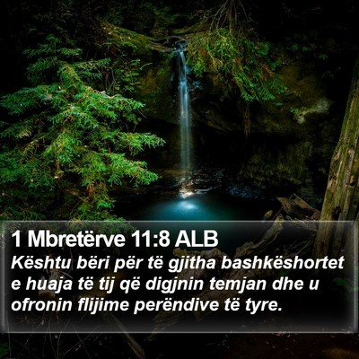 1 Mbretërve 11:8 ALB Bible Verse Image