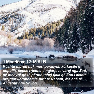 1 Mbretërve 12:15 ALB Bible Verse Image