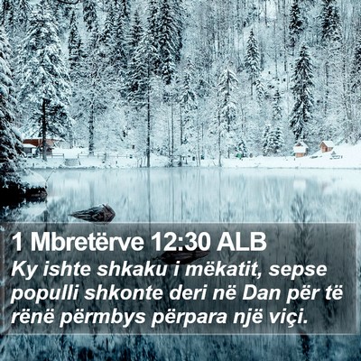 1 Mbretërve 12:30 ALB Bible Verse Image