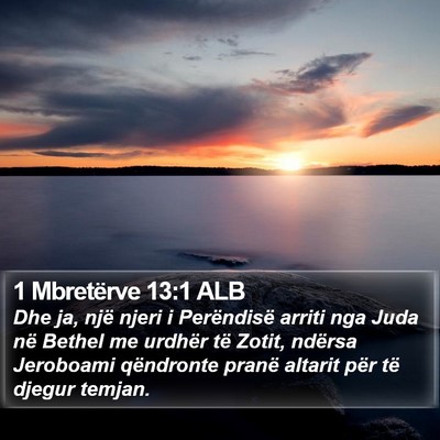 1 Mbretërve 13:1 ALB Bible Verse Image