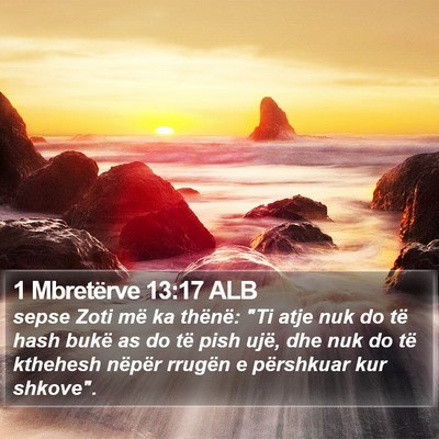 1 Mbretërve 13:17 ALB Bible Verse Image