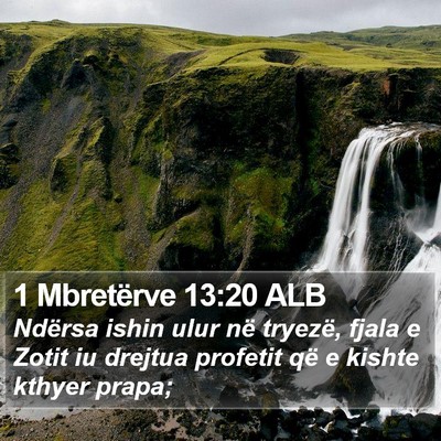 1 Mbretërve 13:20 ALB Bible Verse Image