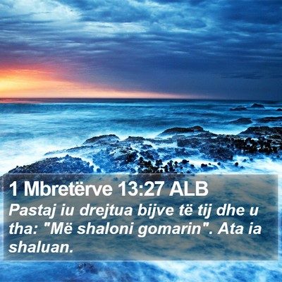 1 Mbretërve 13:27 ALB Bible Verse Image