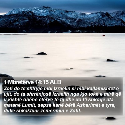1 Mbretërve 14:15 ALB Bible Verse Image
