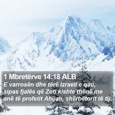 1 Mbretërve 14:18 ALB Bible Verse Image