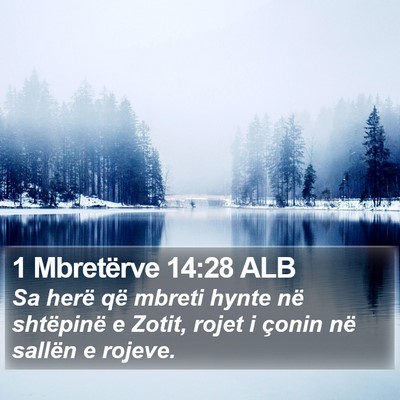 1 Mbretërve 14:28 ALB Bible Verse Image