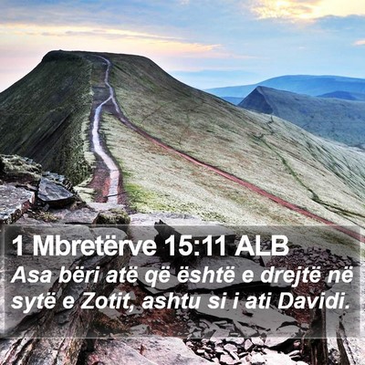 1 Mbretërve 15:11 ALB Bible Verse Image