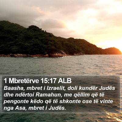 1 Mbretërve 15:17 ALB Bible Verse Image