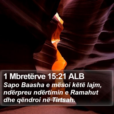 1 Mbretërve 15:21 ALB Bible Verse Image