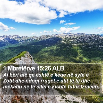 1 Mbretërve 15:26 ALB Bible Verse Image