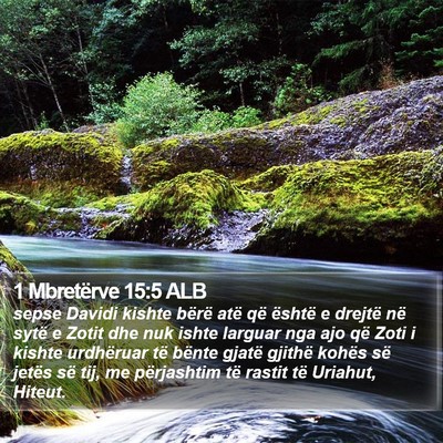1 Mbretërve 15:5 ALB Bible Verse Image